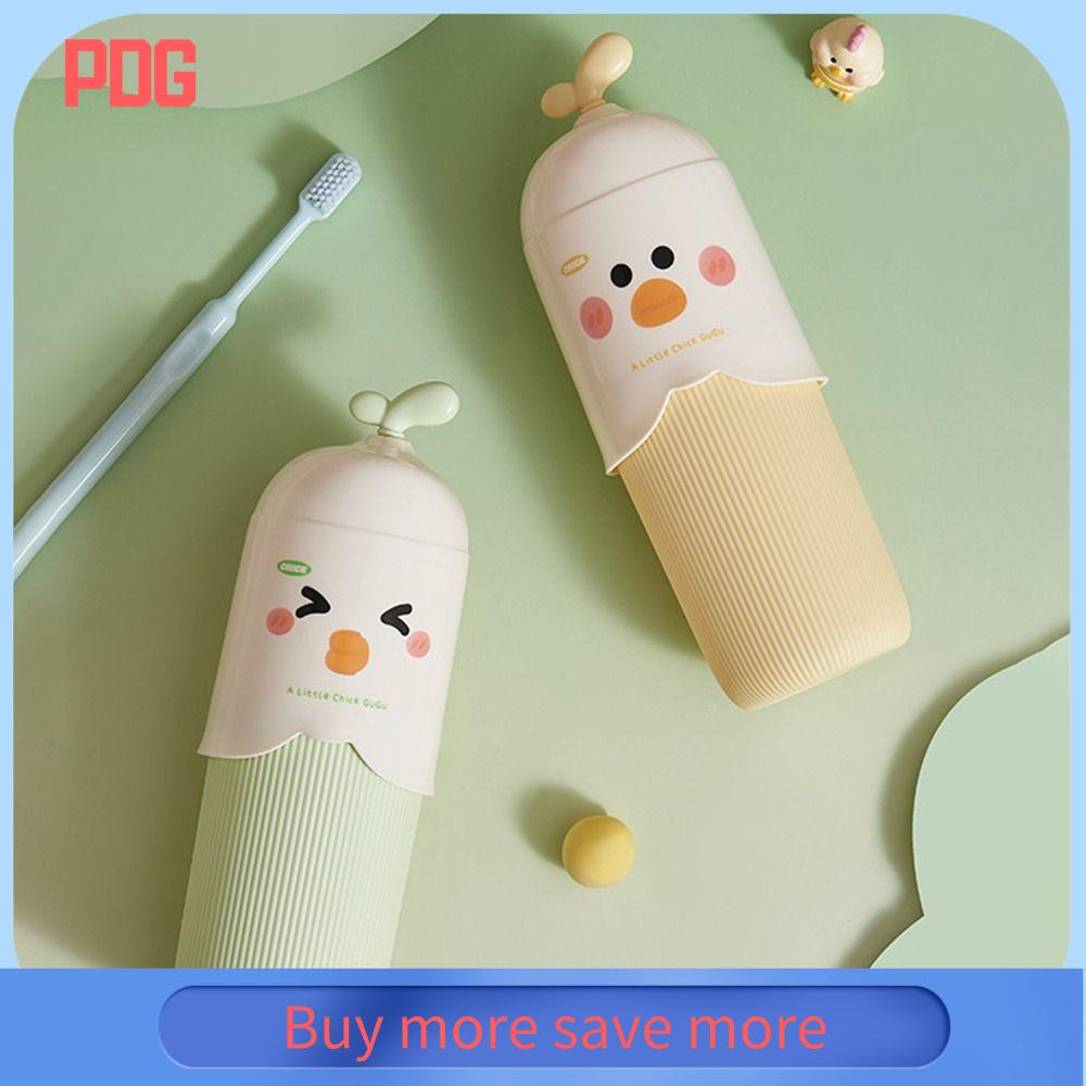 PDG Nhựa Hộp đựng bàn chải đánh răng di động Rửa Hộp lưu trữ Cốc nước súc miệng Sáng tạo Cốc đựng bàn chải đánh răng Phụ kiện phòng tắm