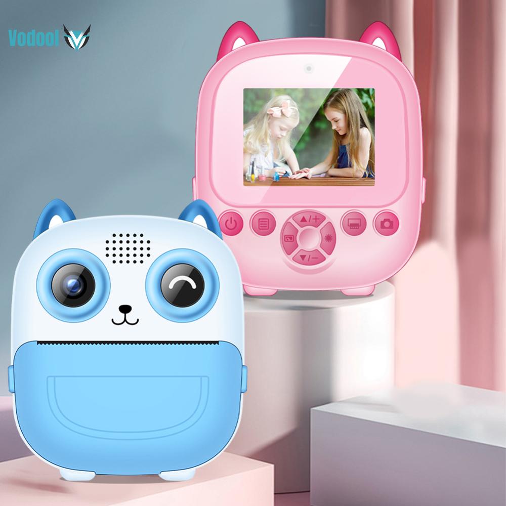 6 In 1 Portable Video Camera Wireless Mini Instant Print Camera Type-C Rechargeable Thermal Print Camera for Girls Boys [Vodool Official Center] ราคา 699 บาท*ส่งฟรี