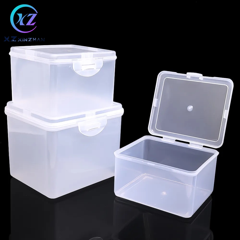 Đa năng đồ sắp xếp gia dụng box rõ ràng lưu trữ hộp đựng có nắp mũ nón hình chữ nhật nhựa bộ sưu tập trường hợp đối với trang sức văn phòng phẩm