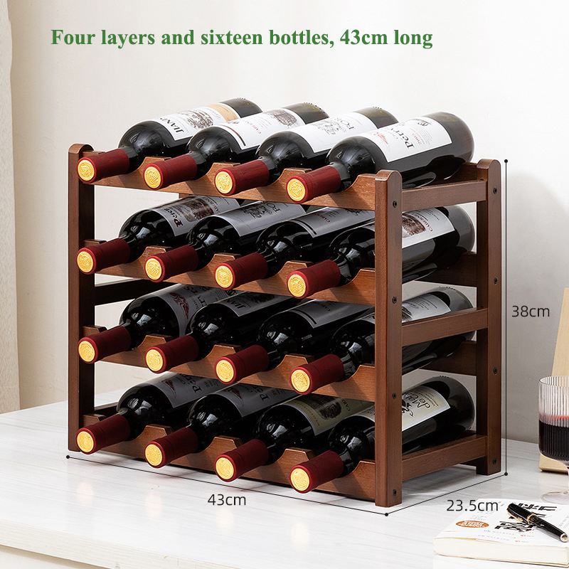 XMDS💖 Kệ Đựng Rượu đồ trang trí Giá rượu nhà kệ trưng bày tiết kiệm không gian kệ tủ rượu gỗ lưới nhiều chai mặt bàn đơn giản để lưu trữ rượu vang