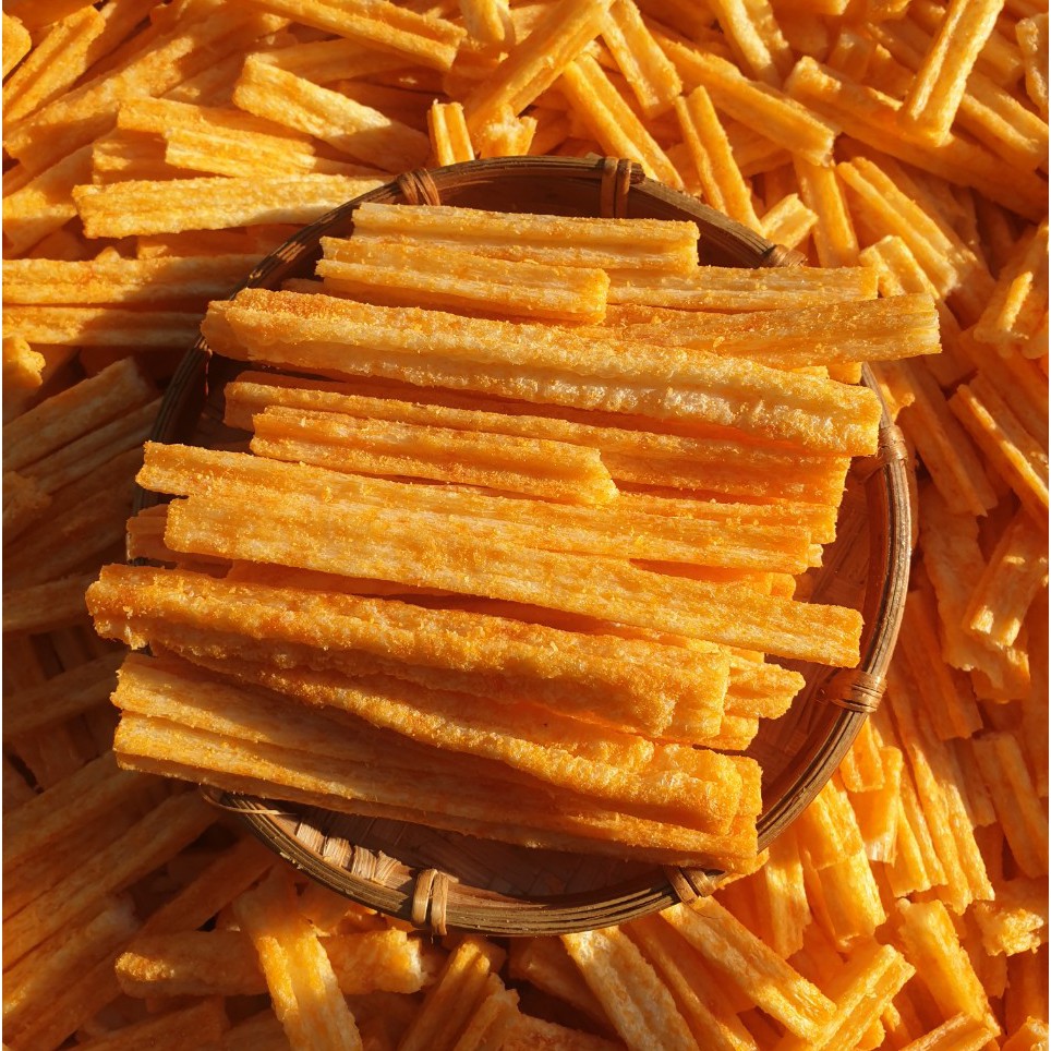 Khoai tây que lắc phô mai 250g - snack tuổi thơ giòn ngon đậm vị - bánh kẹo đồ ăn vặt