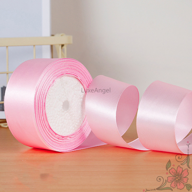 4cm Ribbon 25 Yards/roll Satin Ribbon Roll Gift Packaging Ribbon Flower Making DIY Birthday Riband For cake