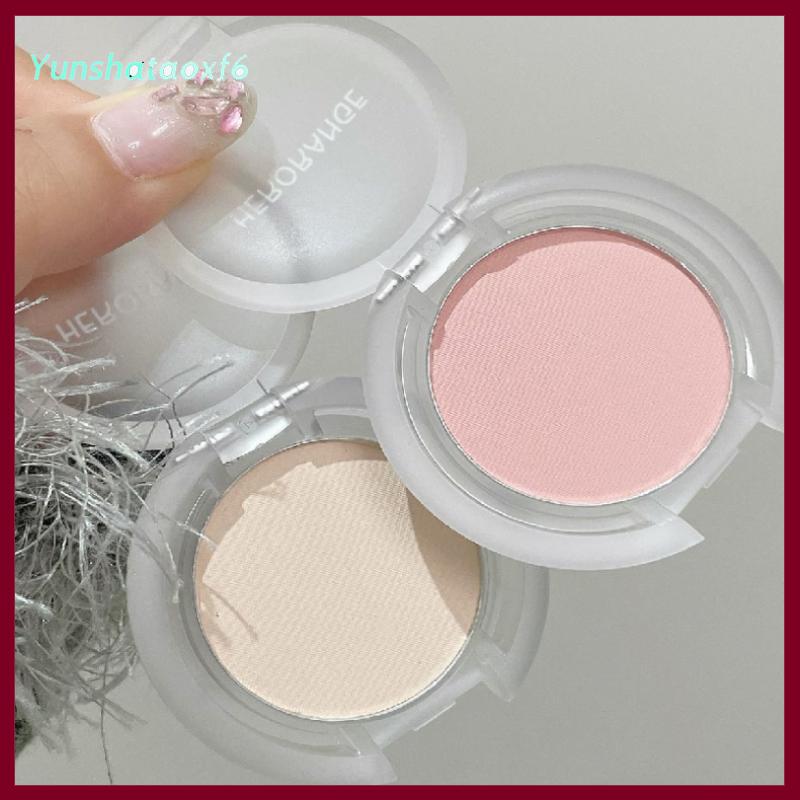 yunshataoxf Herorange Matte nổi bật đơn sắc Eyeshadow Palette ánh sáng tự nhiên Highlighter bột cho mắt tinh tế đường viền brightens