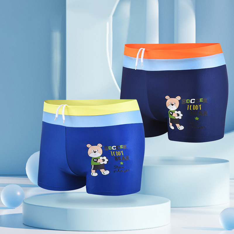 Vừa và lớn trẻ em in hình phim hoạt hình dáng rộng thoải mái Nhanh Khô Quần đùi đi biển gg764