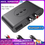 Bộ Thu Âm Thanh Bluetooth 5.0 NFC Bộ Chuyển Đổi Âm Thanh Bluetooth Không Dây Loa Ô Tô Âm Thanh Aux3.5Mm