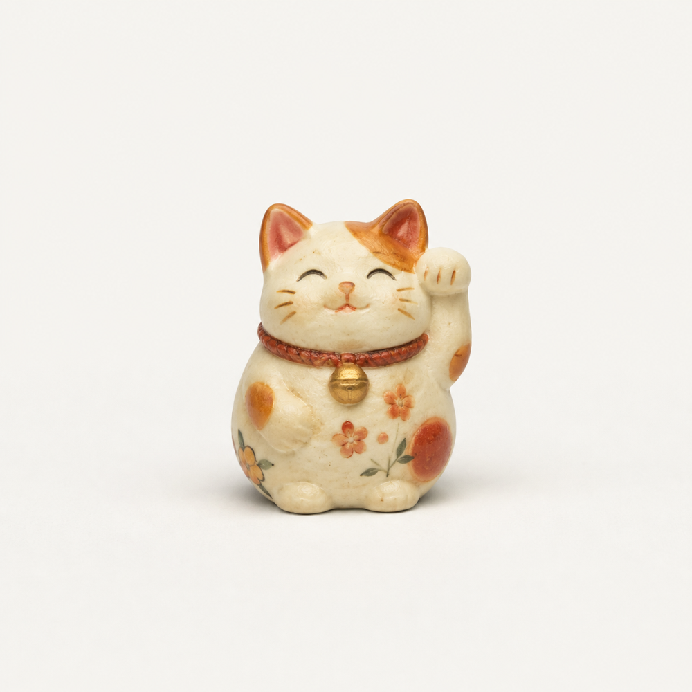 Charm Mèo May Mắn Mini Decor