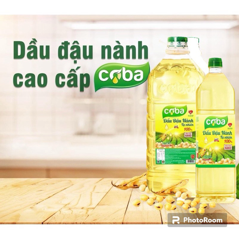 Dầu đậu nành coba chai 1L/2L