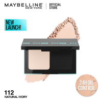 Maybelline Fit Me Matte + Poreless Powder Foundation -  SPF44 24H Oil Control Powder Long-Lasting Makeup Oily Skin Foundation Shine-Free Face Powder 24H Wear Pore Minimizing Lightweight Coverage