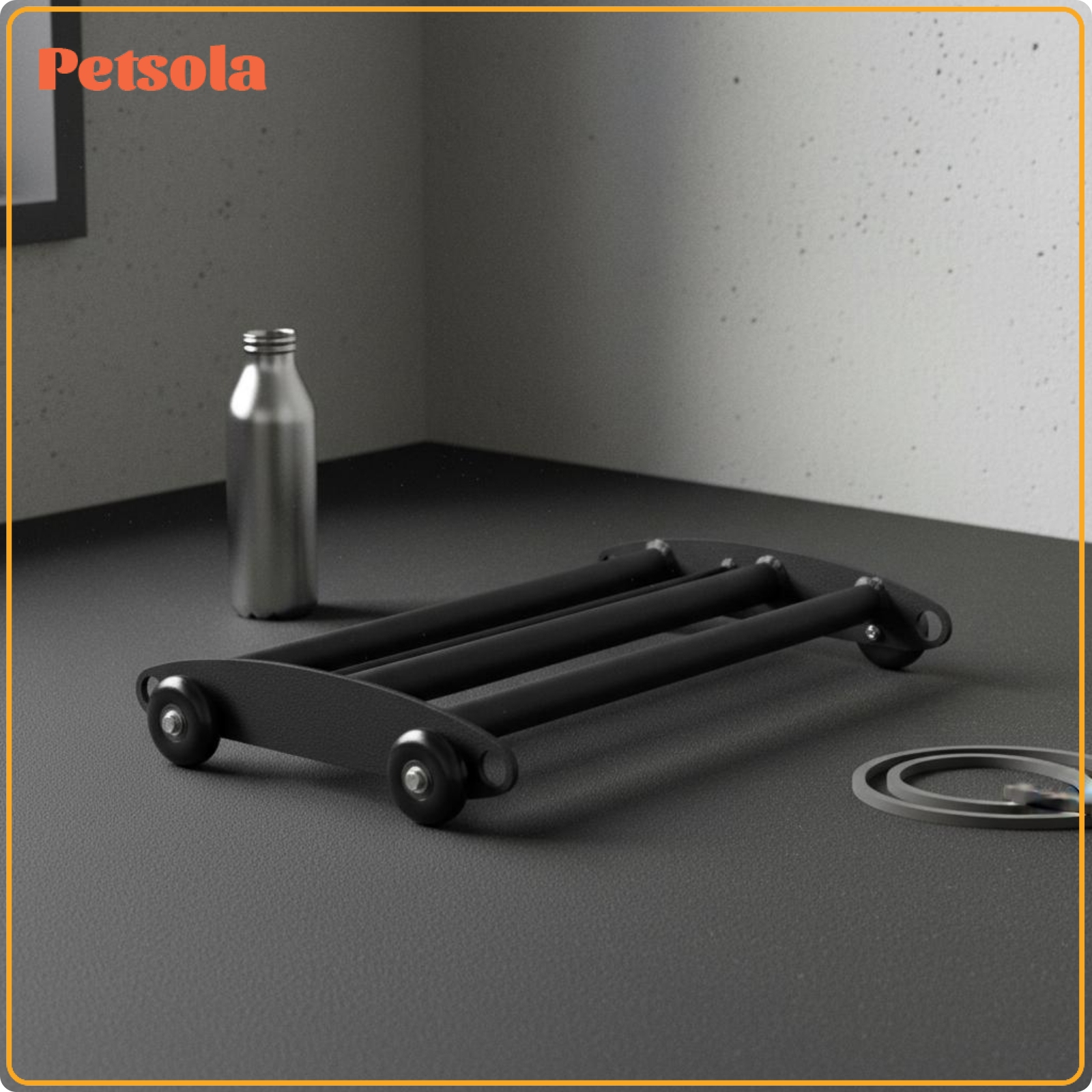 petsola Good Posture Glute Training Roller Compact Storage Hip Thrust Roller Sturdy Steel Frame Booty Builder Machine Easy Setup for Gym ราคา 3,395 บาท*ส่งฟรี