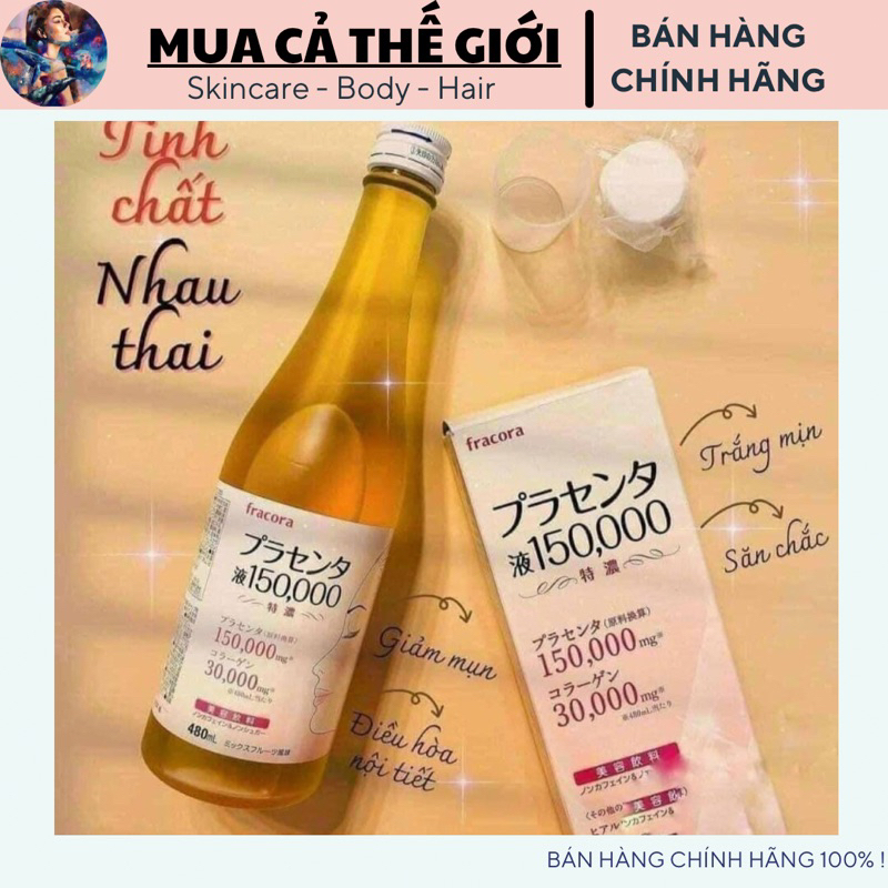 Nước uống trắng da Fracora Placenta 150.000mg