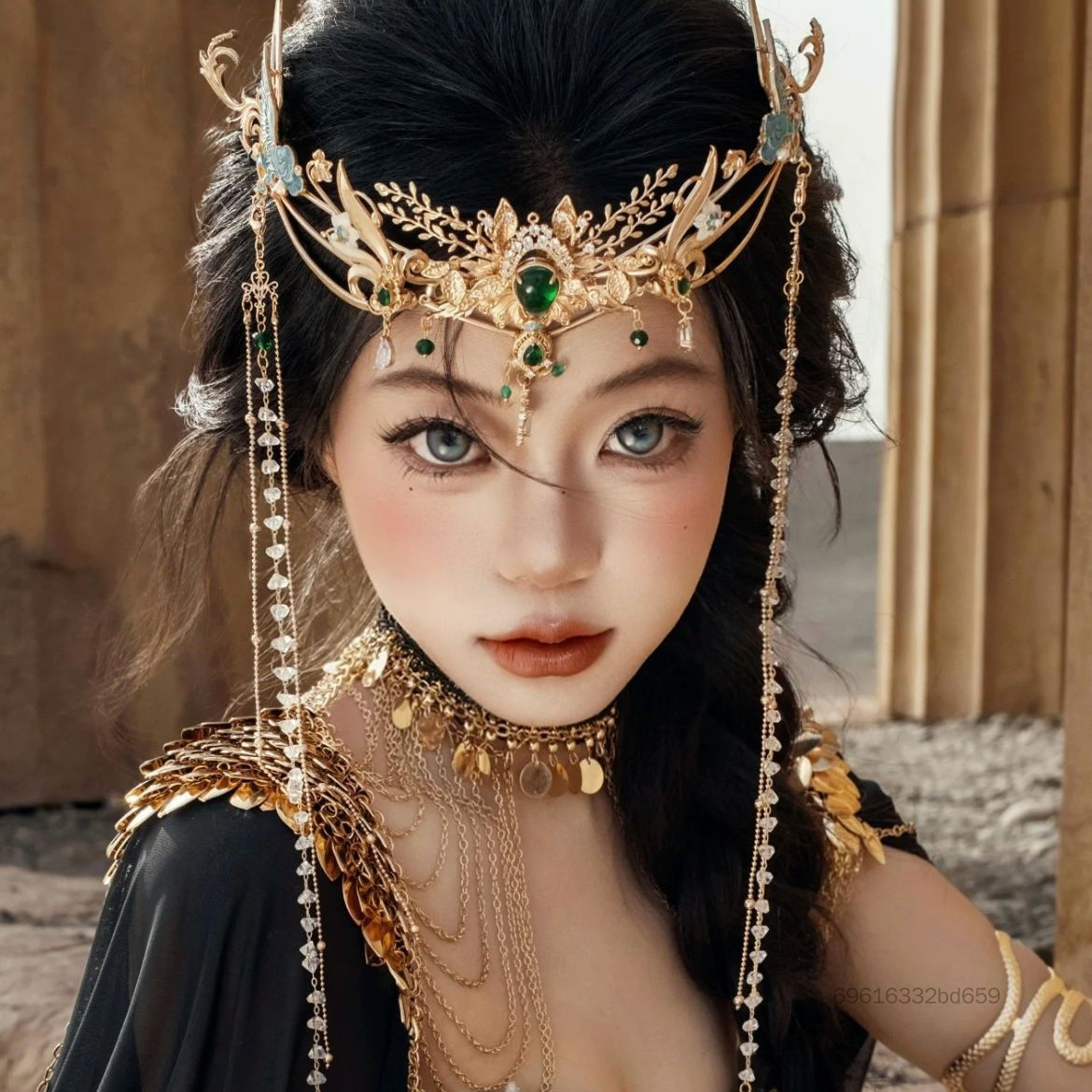 มงกุฏผมเจ้าหญิงที่แปลกใหม่ - ที่คาดผมพู่ Hanfu เครื่องประดับหน้าผากโบราณ ราคา 516,673 บาท*ส่งฟรี