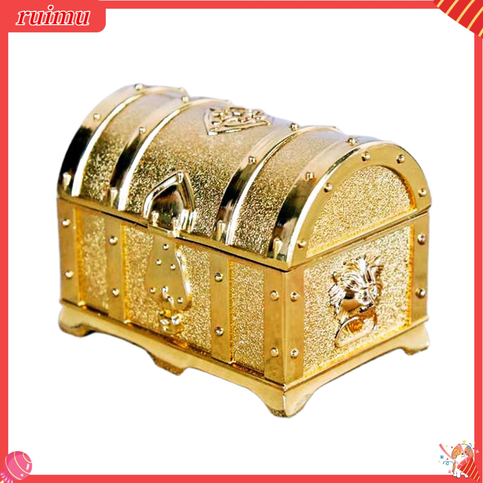 Ruimu Hộp Quà Tặng cổ điển hình dạng hòm kho báu sử dụng rộng rãi thân thiện với môi Giá xếp trang sức thiết kế độc đáo cho bông tai hộp trang sức rắn