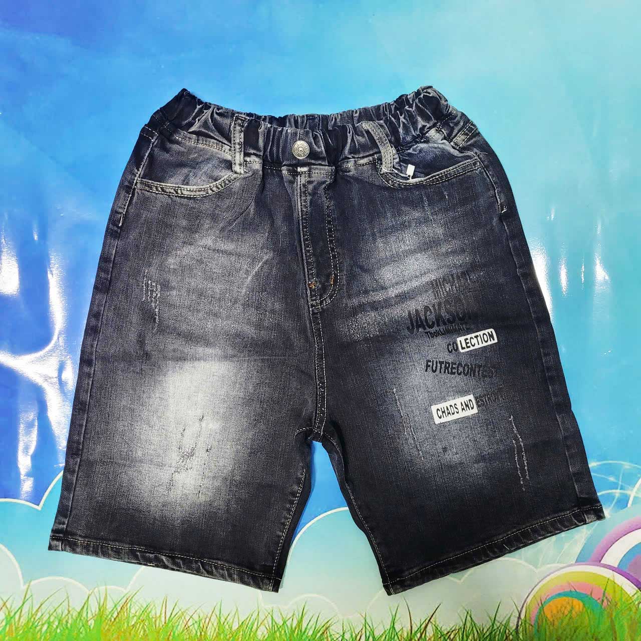 Quần short jean bé 40kg đến 61kg, quần ngố jean thun NHIỀU MẪU, size 18 đén size 23 - NH BIG SIZE SHOP