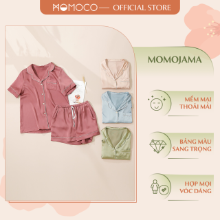Bộ Ngủ Nữ Pijama Mặc Nhà MOMOCO M1922 Chất Vải Lụa Mềm, Thoáng Mát thumbnail