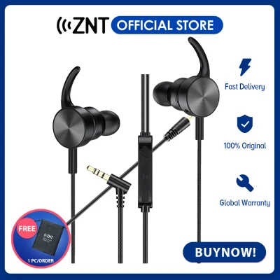 [NEW] ZNT XG Wired Gaming Earphones In Ear Headphones No Delay Deep Bass Headset with Mic Sport PUBG For GAMING PC/Phone