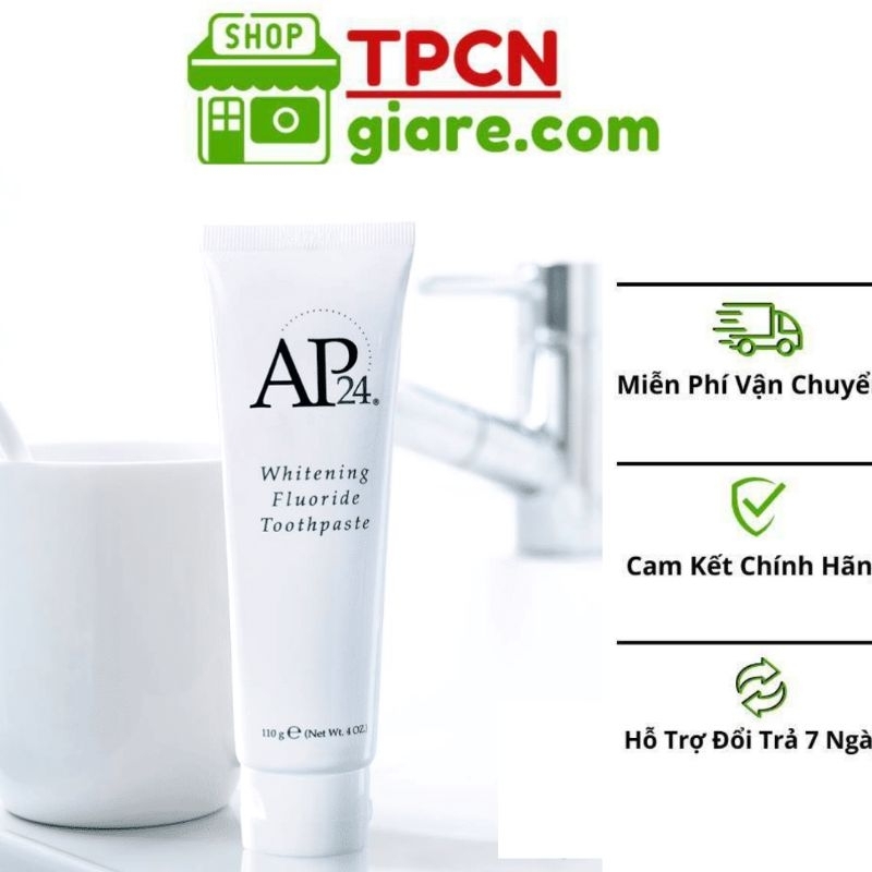 Combo 3 chai Kem đánh răng trắng sáng AP-24 Whitening Fluoride Toothpaste Nuskin