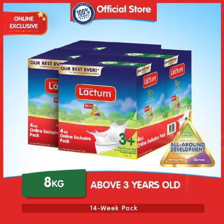 Lactum 3+ Milk Drink 8kg for Kids Over 3 Years