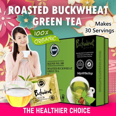 BHP Blend 188 Roasted Buckwheat Green Tea (9.5g x 30 Tea Bags)