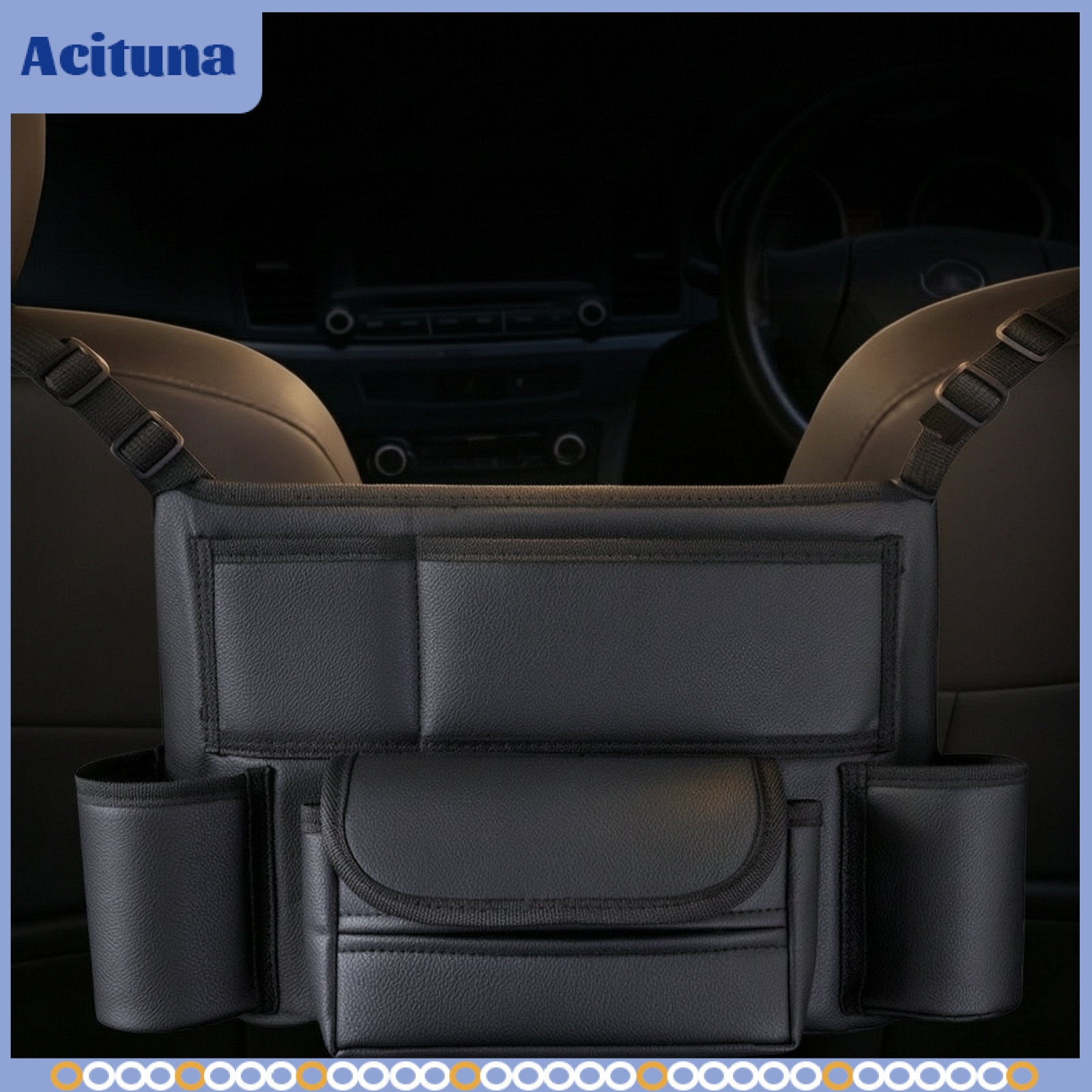 Acituna Adjustable Center Console Organizer Hanging Car Purse Holder Multi-Pocket Car Storage Bag with Pockets Space-Saving for Drivers, Commuters, Road Trips ราคา 10,456 บาท*ส่งฟรี