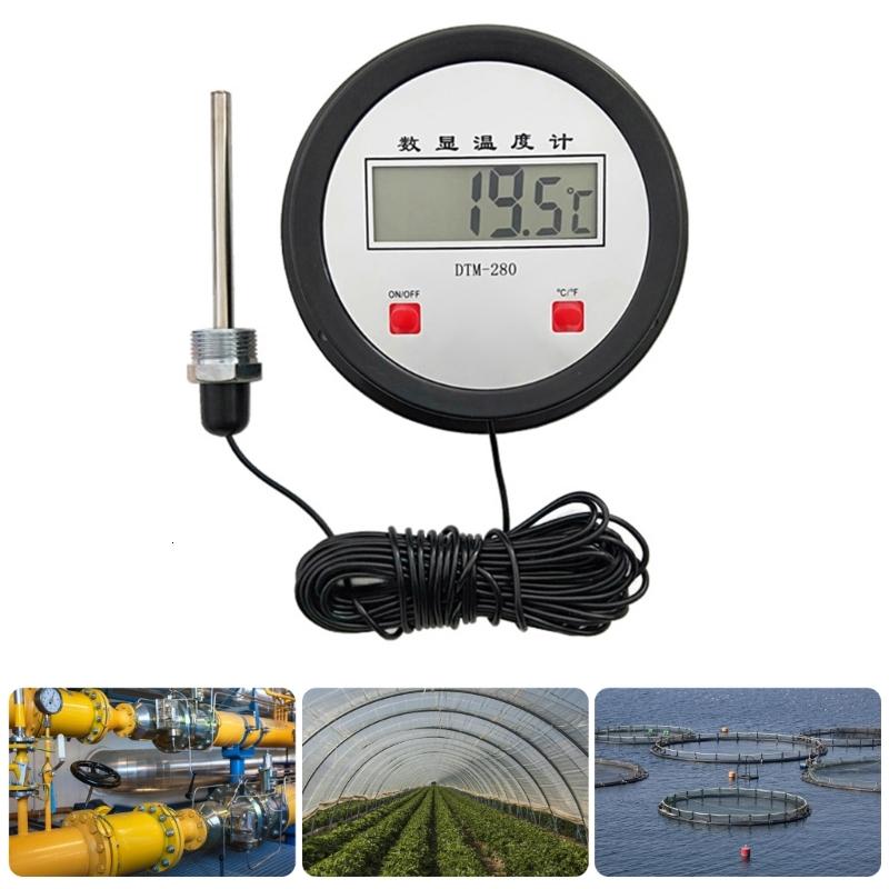 Nhiệt kế kỹ thuật số công nghiệp chính xác với đầu dò dài để đo nhiệt độ chính xác trong khu vực khó tiếp cận