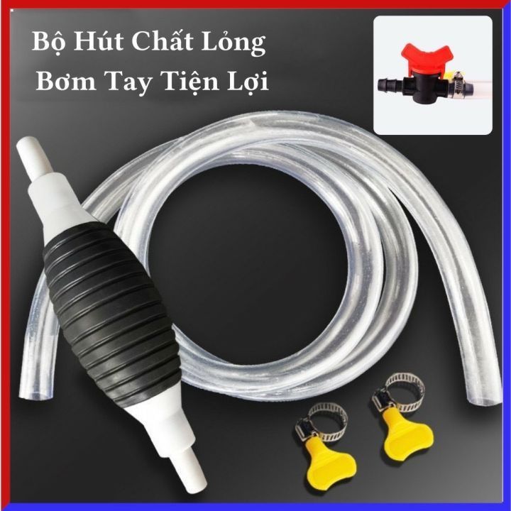 Dụng Cụ Hút Xăng Có Van Khóa và Dụng Cụ Hút Xăng Loại Rẻ. LKP