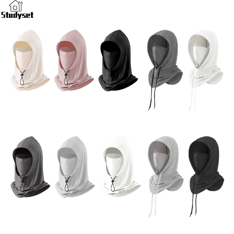 Studyset Outdoor Sun Protection Balaclava Sunshade Fishing Balaclava Sunproof Men's Women's Sun Hats Wide Brim Fishing Hat Fishing Face Cover For Women Men ราคา 130 บาท*ส่งฟรี
