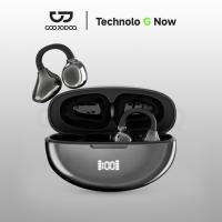 GOOJODOQ หูฟังไร้สายแบบหนีบบลูทูธ 5.3 การเชื่อมต่อที่มั่นคงสัมผัสอัจฉริยะและ AI ผู้ช่วยตะขอปรับได้