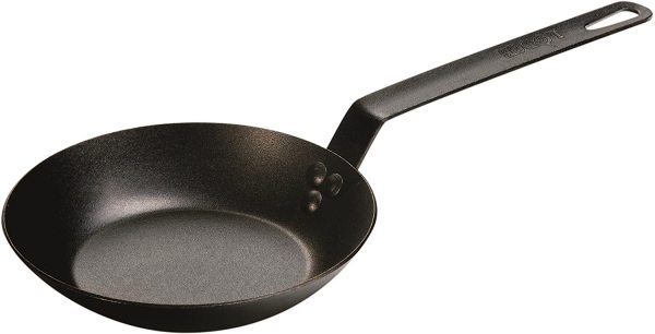 Lodge 8 Inch OR 10 Inch Professional Pro Chef Black Carbon Steel Skillet Frying Fry Pan, Pre-Seasoned. MADE IN USA Singapore