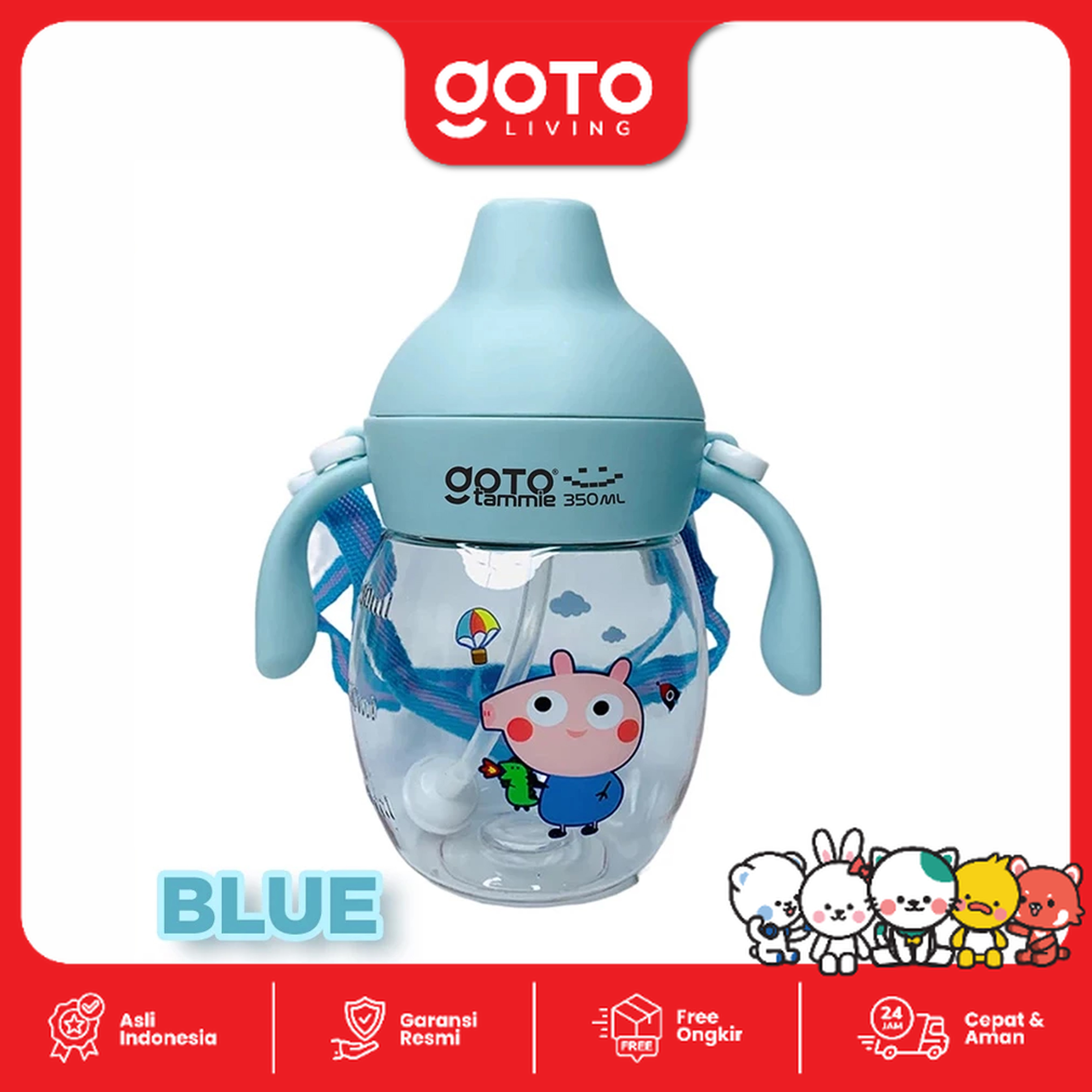 Goto Tammie Botol Minum Bayi Balita Tempat Air Bottle Lucu Karakter