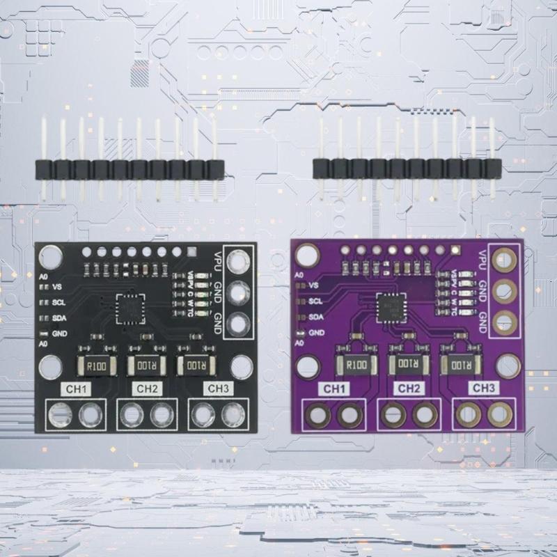 Ba kênh ina3221 điện phân tích hiện tại điện áp cảm biến mô-đun 0.1ohm điện trở và lập trình hệ thống cảnh báo