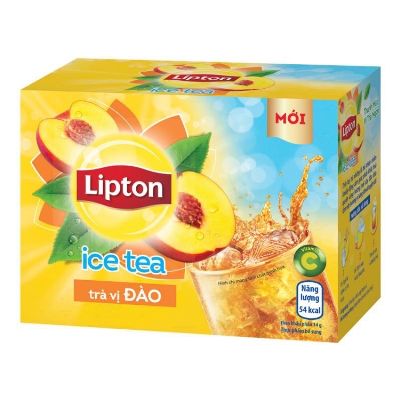 Trà đào lipton icetea hộp 192g trà lipton vị đào - mlm0581