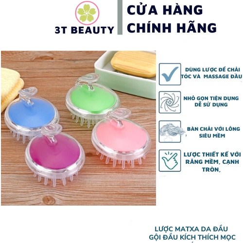 Lược matxa da đầu , gội đầu kích thích mọc tóc