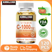 KIRKLAND Vitamin C 1000 mg for Immune Support and Iron Absorption