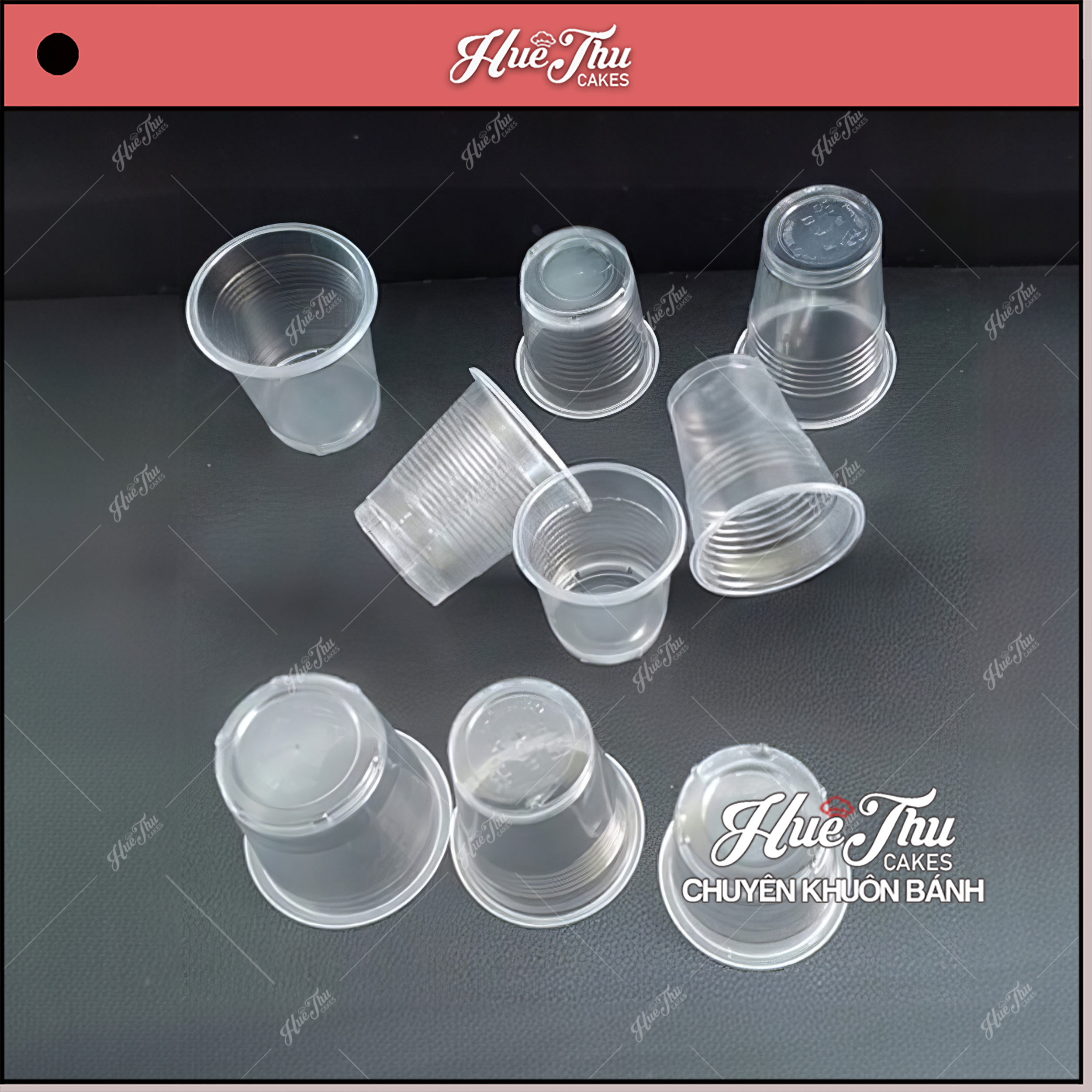 Ly gân 411 nhựa PP chịu nhiệt (120ml 50 cái có nắp) hũ hấp bánh flan đựng tàu hủ singapore panna cot
