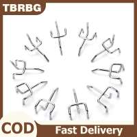 TBRBG 10pc Metal Peg Board Pegboard Hooks Garage Work Shop Storage Display Steel