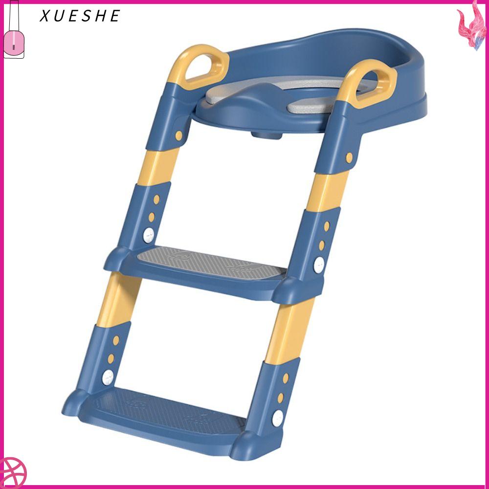 XUESHE 1Pcs Đa chức năng Bồn cầu trẻ em có bậc Có thể gập lại Vòng ghế Ghế đẩu Bền bỉ Huấn luyện đi vệ sinh cho trẻ em Thang đi vệ sinh dành cho trẻ em trai gái