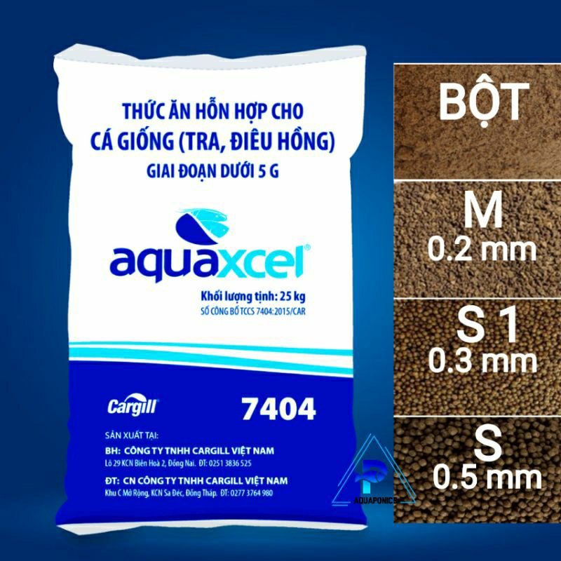 [ Aquaxcel CARGILL 7404S 0.5MM ] CÁM NỔI DÀNH CHO CÁ NHỎ.THỨC ĂN CHO CÁ CON CÁ CẢNH