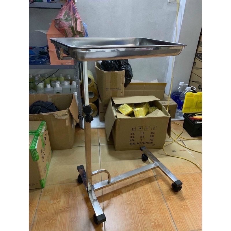 Bàn tít y tế đựng dụng cụ, Bàn tít phẫu thuật, Kệ mayo inox tốt