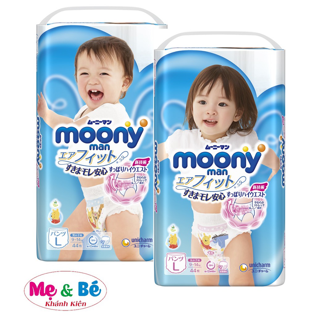 Tã quần/dán moony m58/l44/xl38/s84/m64/l54
