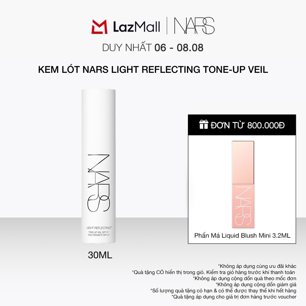 Kem lót NARS Light Reflecting Tone-Up Veil 30ml