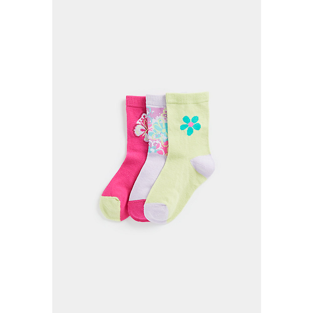ถุงเท้าเด็กผู้หญิง Mothercare Butterfly Socks - 3 Pack EC743 ราคา 490 บาท*ส่งฟรี
