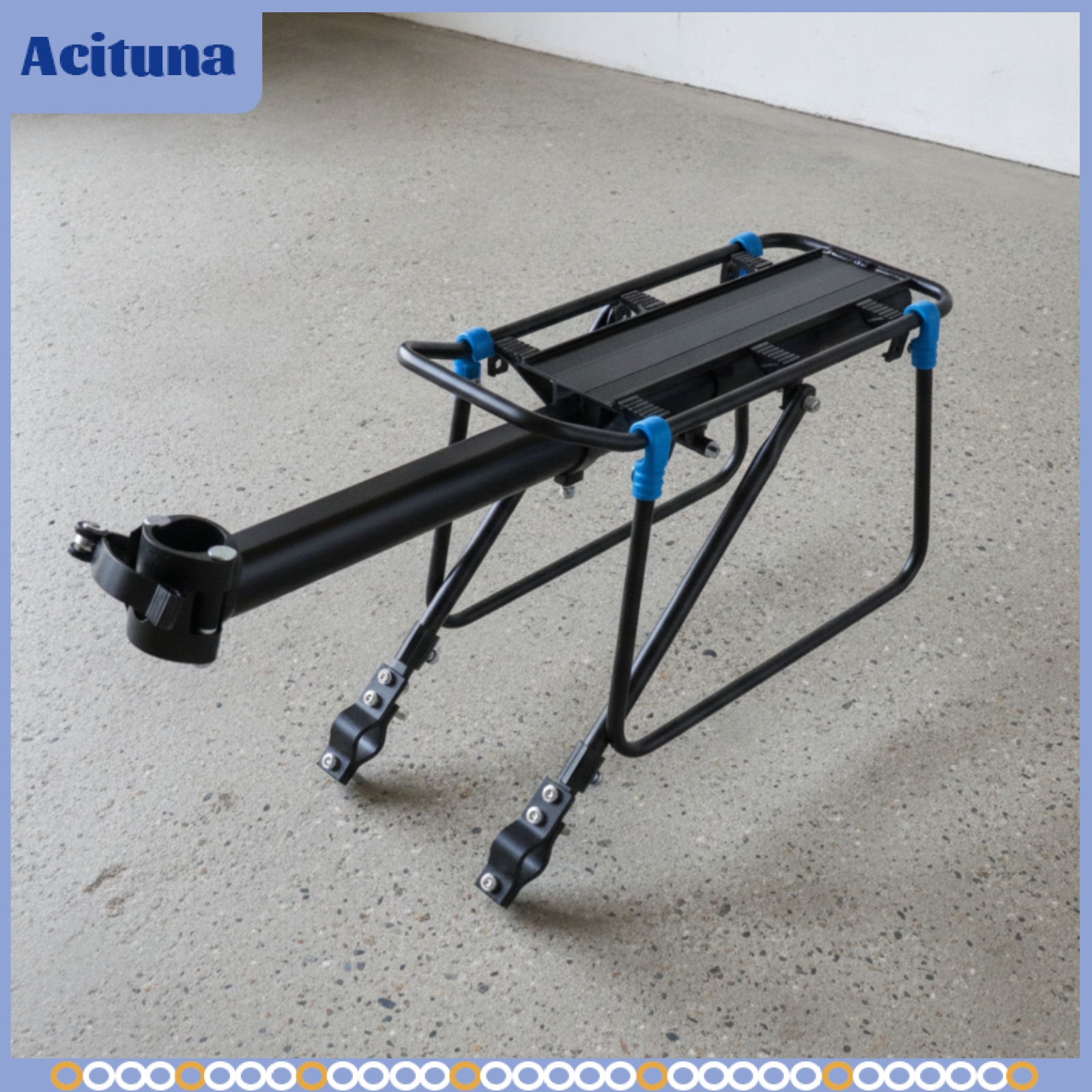Acituna Aluminum Alloy Rear Cargo Rack Sturdy Bike Rear Rack Long-Lasting Portable for Tourists Giá 457,008 Đồng*Miễn phí vận chuyển
