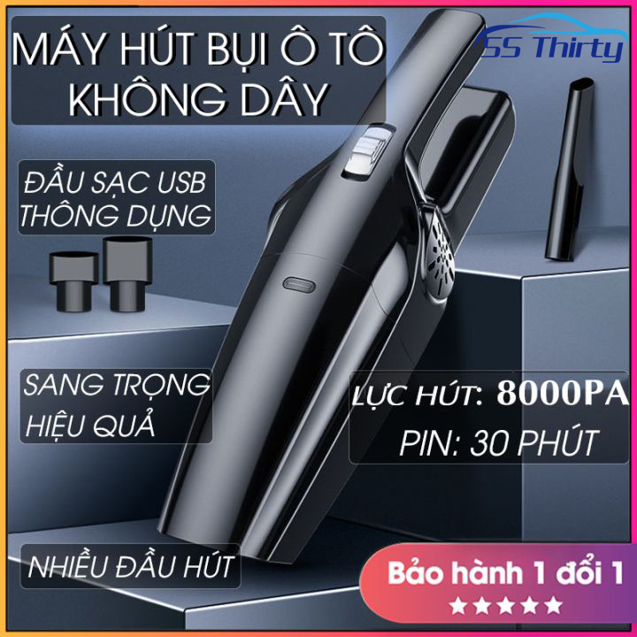 【Vận chuyển từ Việt Nam Máy Hút Bụi Không Dây 8000Pa, Hút Bụi Oto Cầm Tay Công Suất Lớn, Máy Hút Bụi Gia Đình, Cầm Tay Không Dây, Sạc Điện Tiện Dụng, Mạnh Mẽ, Kiểu Dáng Sang Trọng