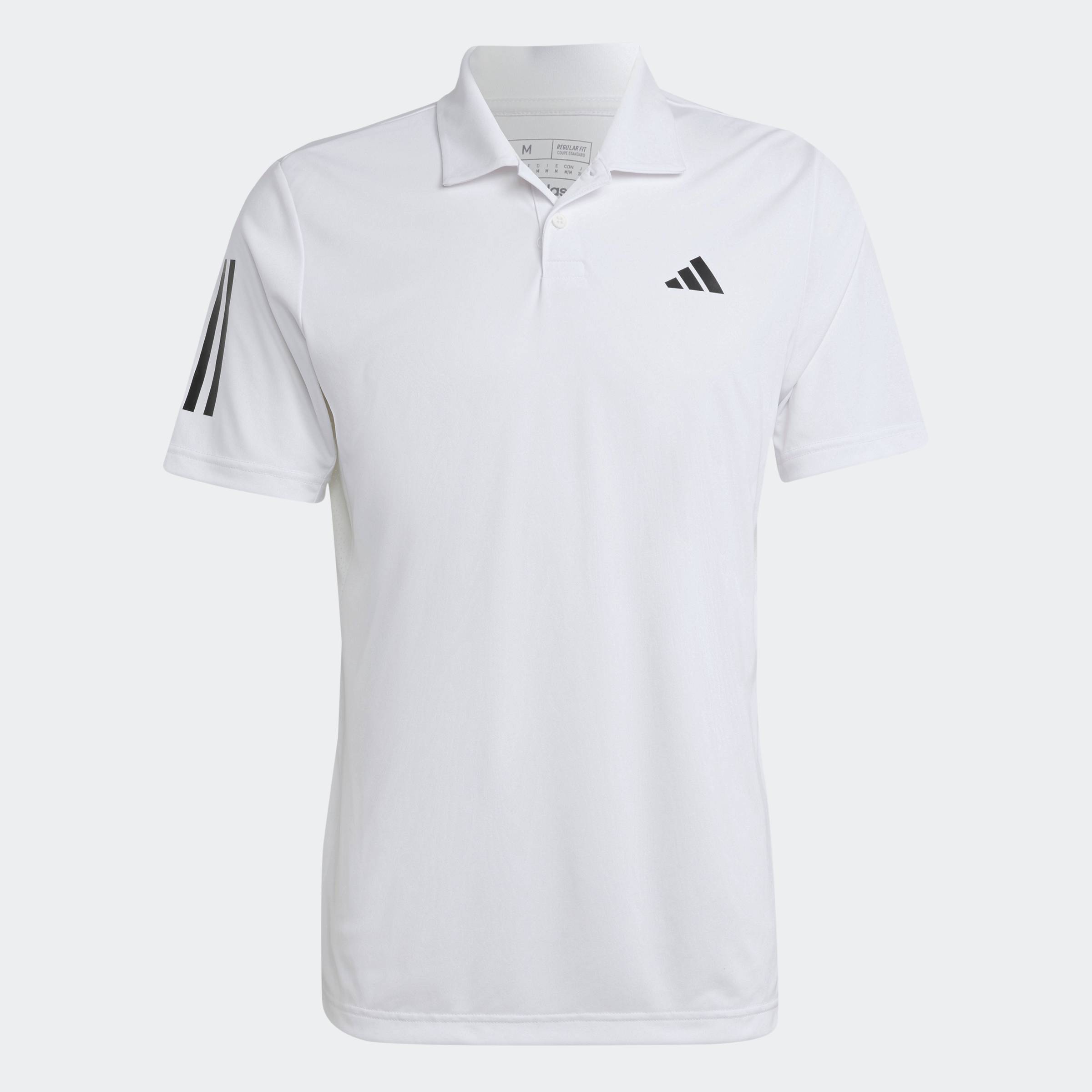adidas Quần vợt Áo Polo Tennis 3 Sọc Club Nam trắng HS3268
