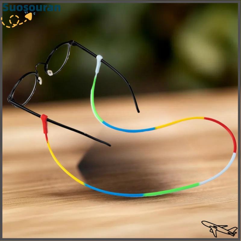 【suosouran】🔥🔥 Silicone Kính Mắt Dây Đeo Người Đàn Ông Phụ Nữ Không Thấm Nước Kính Mặt Trời Phụ Kiện Chuỗi Thể Thao Kính Dây Chủ Dây Buộc
