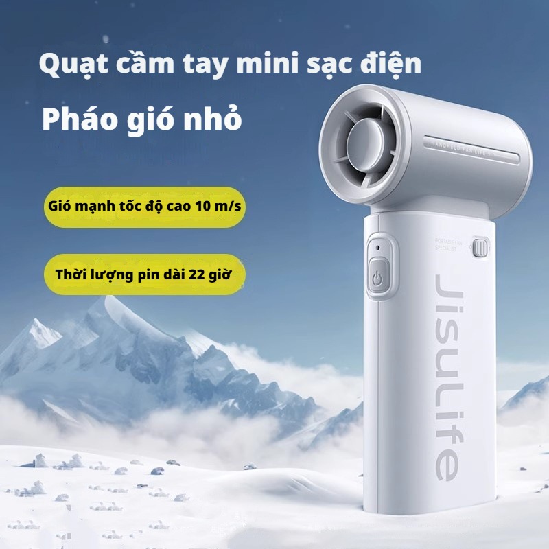 Romoss JISULIFE Quạt mini cầm tay gấp gọn Quạt di động mini 5000mAh, thời trang, mát mẻ và đa chức năng quạt cầm tay mini sạc điện quạt không cánh