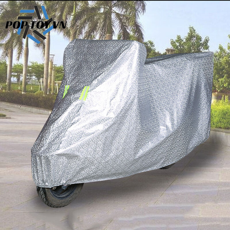 Bạt chống nắng xe máy và chống mưa vải Oxford dày chống bụi, chống trầy xước và chống mài mòn, tấm che nắng