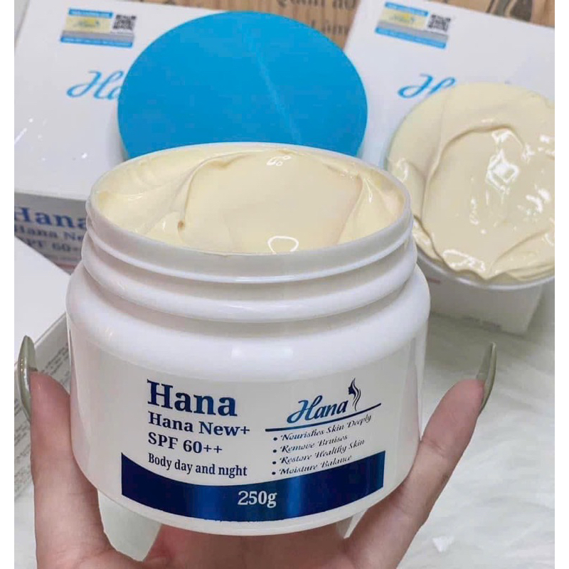 Kem body hana day and night spf 60++ 250gr