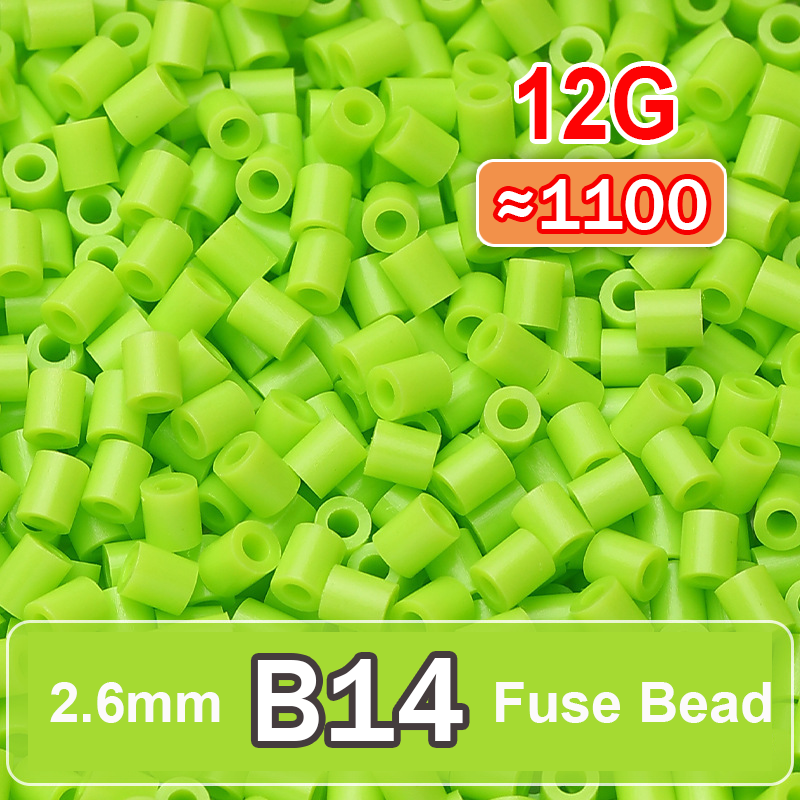 96 Colors 2.6mm Perler Beads 1100pcs Refill Pack 2.6MM Small Fuse Beads for DIY Pixel Art NO 49-96