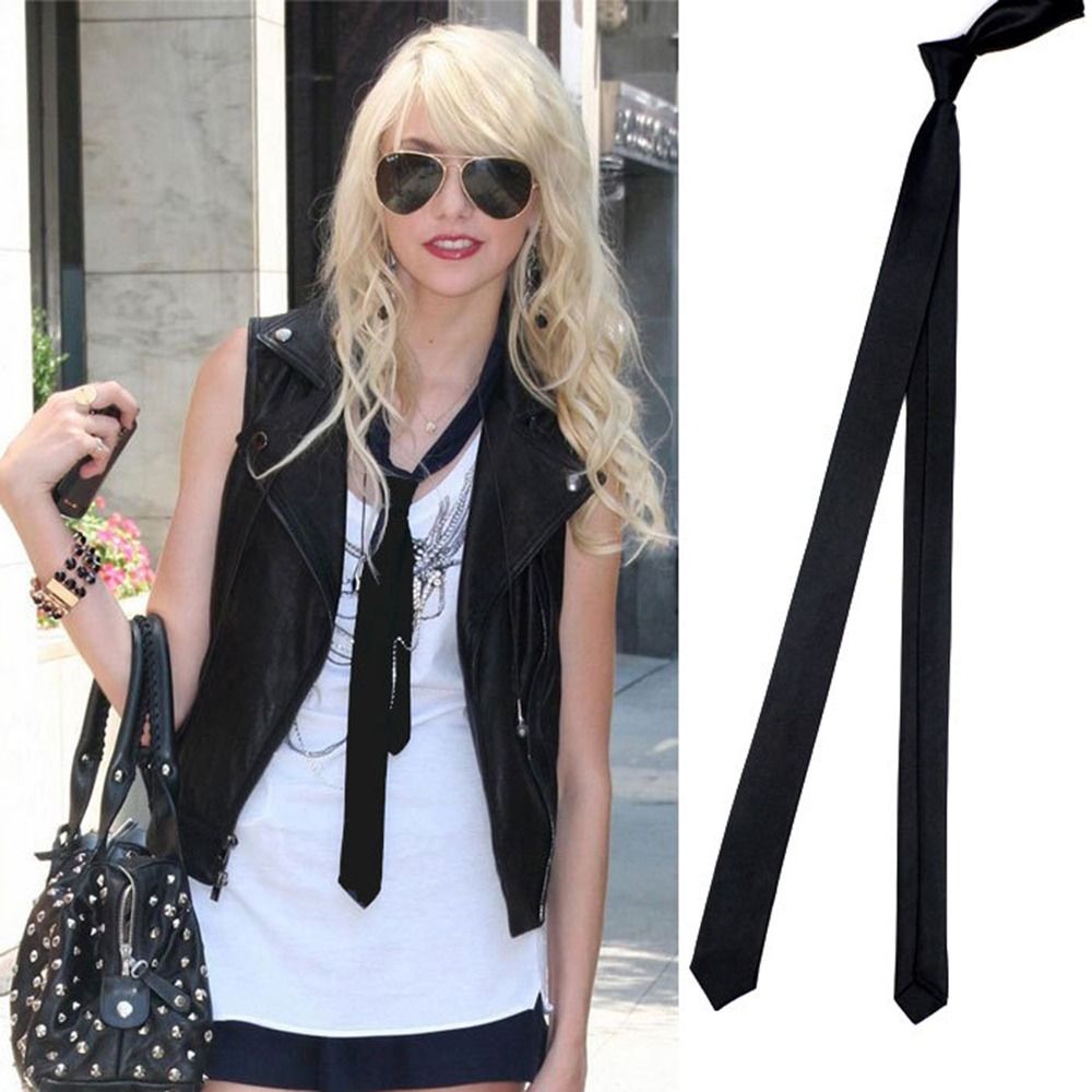 IFYHIWEF Thường ngày Bó sát 3cm Tiệc tùng Màu trơn Kinh Doanh Đám cưới Đại học Dành cho Nữ Cà vạt áo sơ mi Cà Vạt mỏng Cà Vạt Cà vạt bản nhỏ